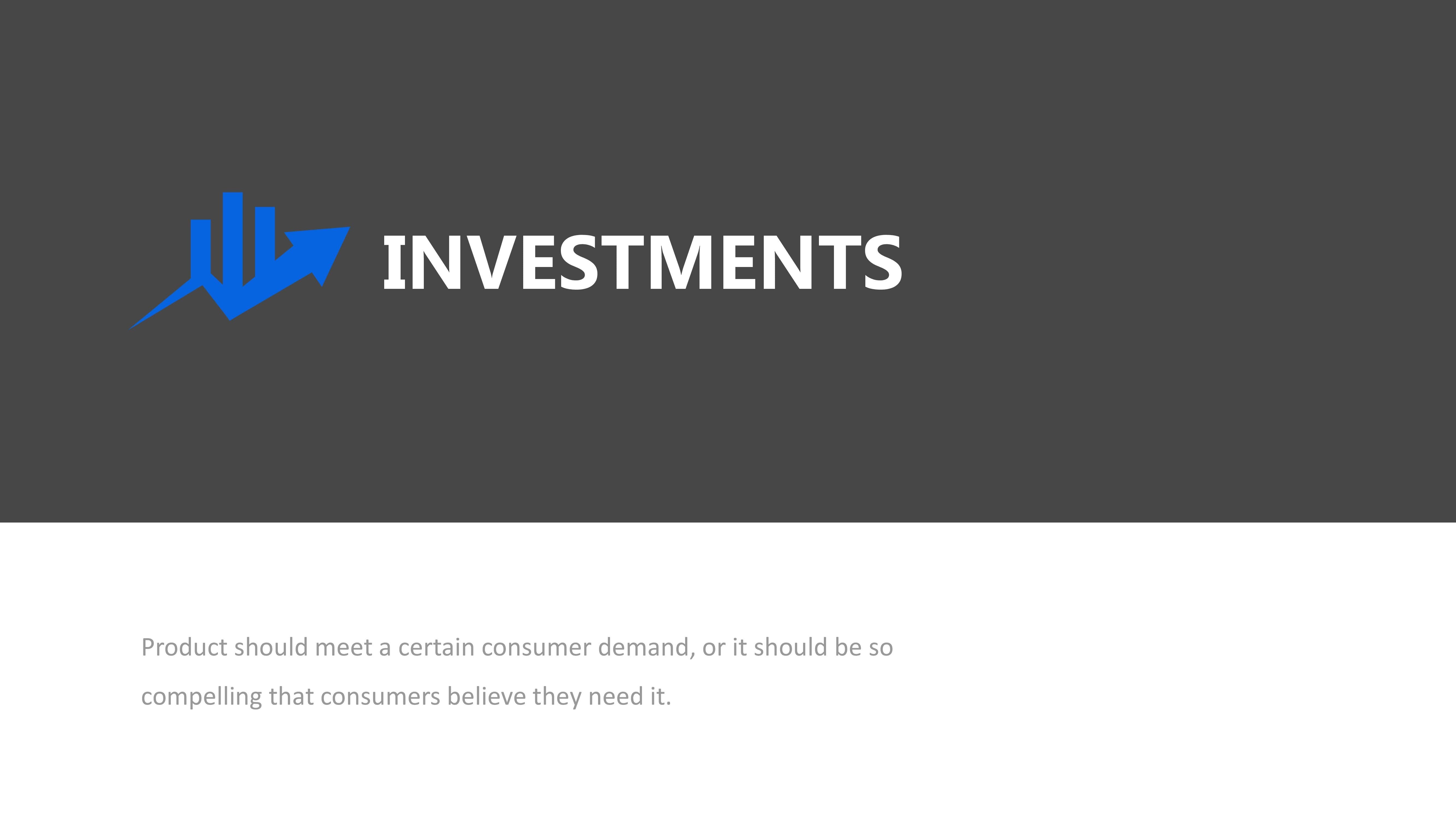 Investments PowerPoint Template Light